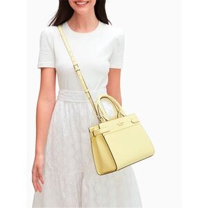 Kate Spade Staci Medium Satchel Lemon Fond Color: Lemon Fondue